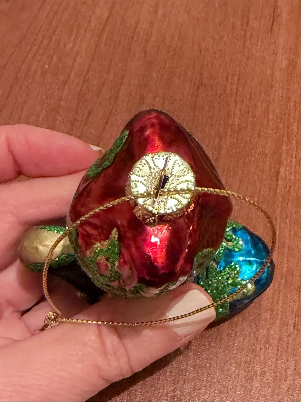 Colorful Glass Western Boot Christmas Ornament